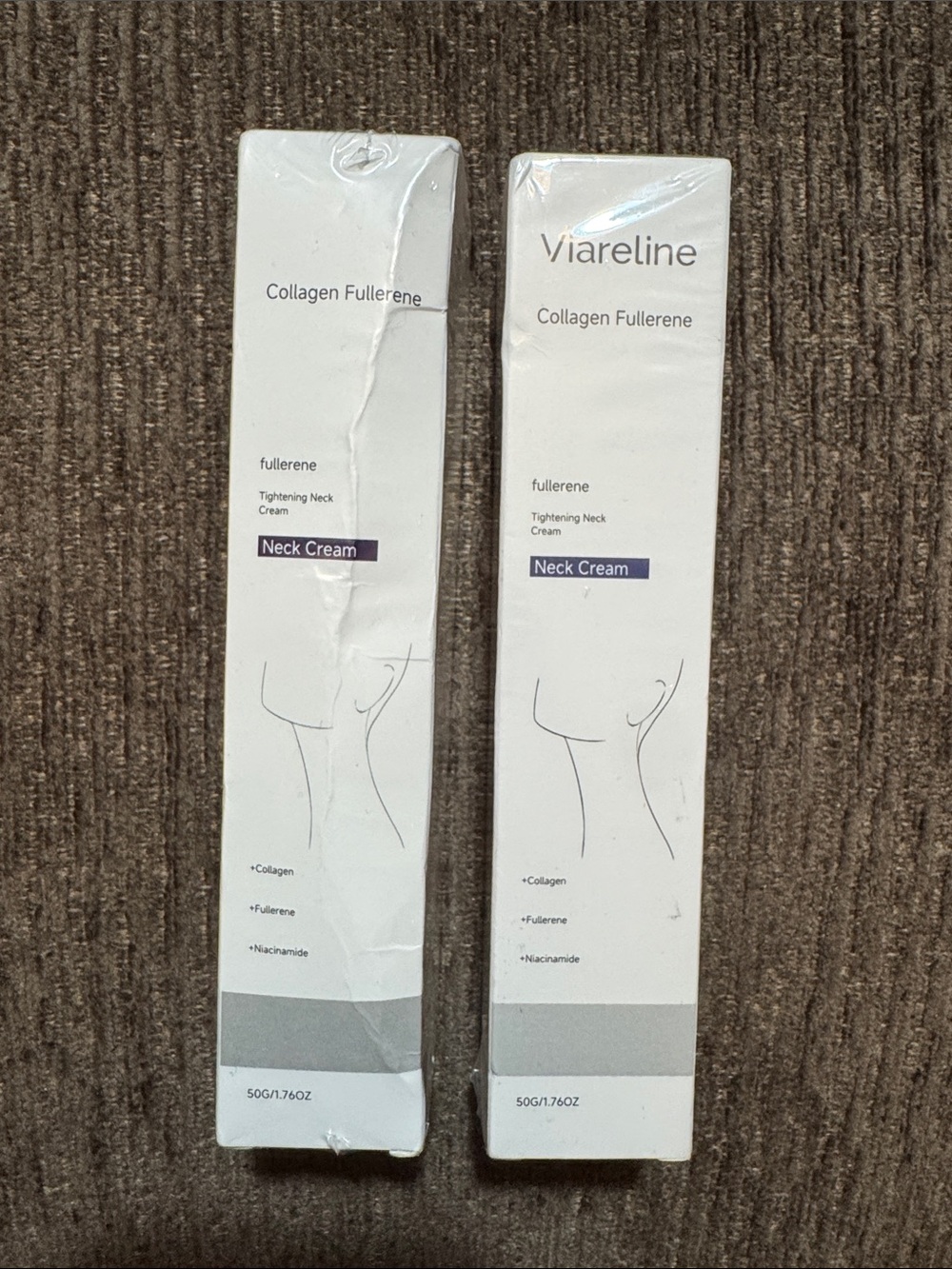 2x* Viarelle Collagen Fullerene tightening Neck Cream